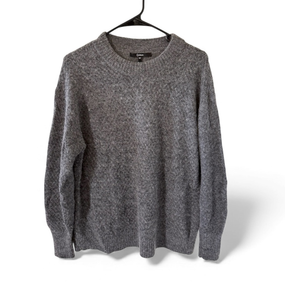 Quince Gray Crew Neck Sweater